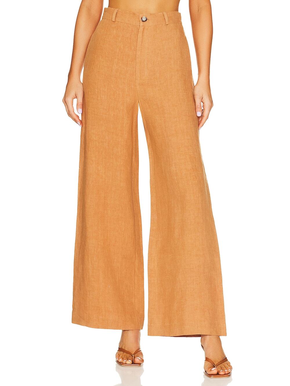 Bardot Linen Brown Enya Pants Size XS
